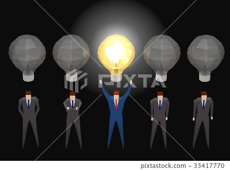 Businessman inspired by an idea Businessman inspired by an idea 33417770