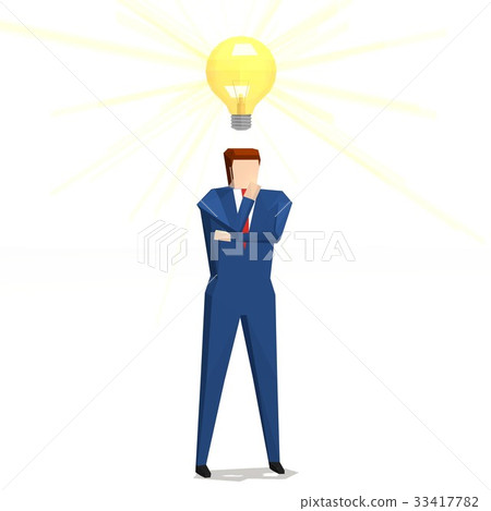 Businessman inspired by an idea 33417782