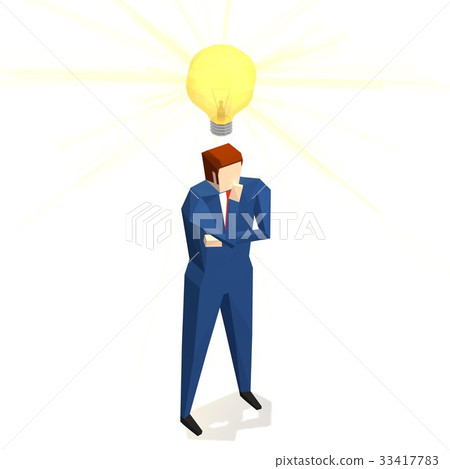 Businessman inspired by an idea Businessman inspired by an idea 33417783
