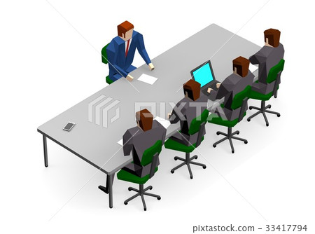 Business man receiving an interview 33417794