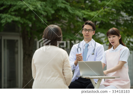 Medical examination doctor nurse patient hospital Medical examination doctor nurse patient hospital 33418183