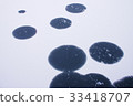 Frozen lake surface 33418707