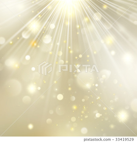 Christmas golden holiday glowing background. EPS 33419529