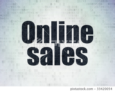 Advertising concept: Online Sales on Digital Data Advertising concept: Online Sales on Digital Data 33420054