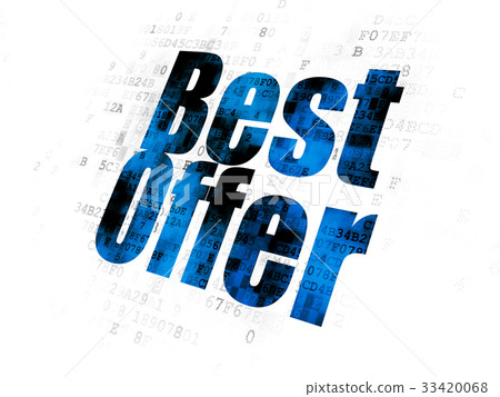 Advertising concept: Best Offer on Digital Advertising concept: Best Offer on Digital 33420068