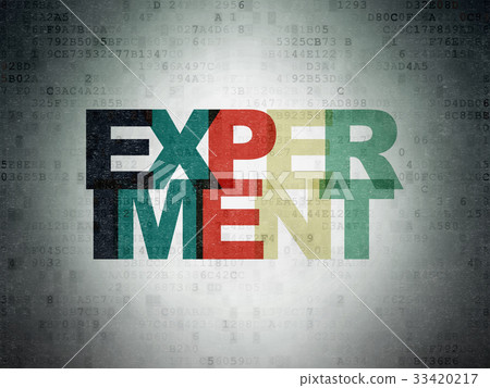 Science concept: Experiment on Digital Data Paper Science concept: Experiment on Digital Data Paper 33420217