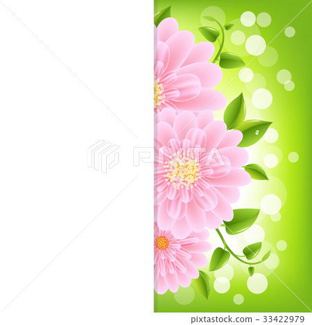 Paper With Pink Gerber And Bokeh Paper With Pink Gerber And Bokeh 33422979