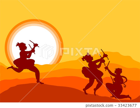 Shadow Art, Garba Dance 33423677