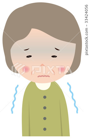 People facial expression cold senior women - Stock Illustration ...