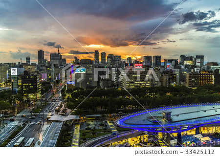 Aichi Prefecture Nagoya evening scene 33425112