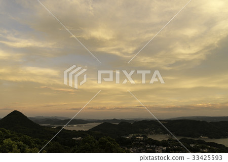 Summer twilight, a view 2 from Ishitake Observatory 33425593