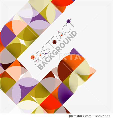 Modern geometrical abstract background circles Modern geometrical abstract background circles 33425857