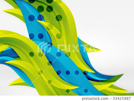 Vector colorful wave lines in white and grey 3d Vector colorful wave lines in white and grey 3d 33425987