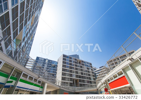 Urban landscape with apartment 33426772