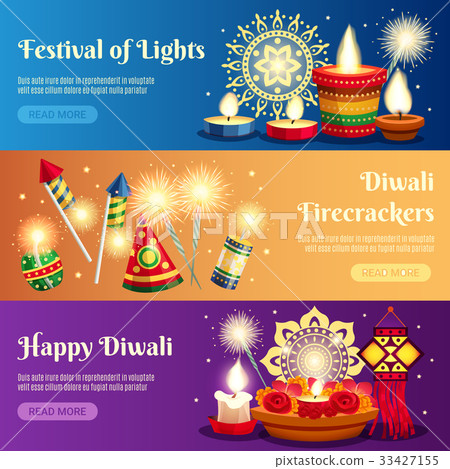 Diwali Horizontal Banners 33427155