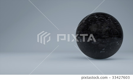 Stone ball a white background Stone ball a white background 33427603