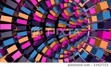 Abstract background with technology tunnel Abstract background with technology tunnel 33427723