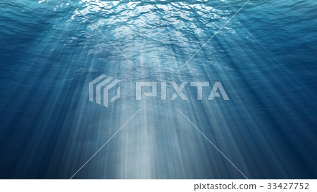 Abstract underwater background. Digital backdrop 33427752