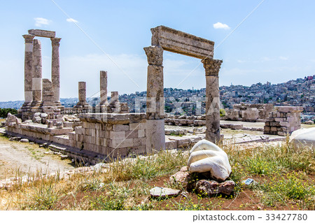 Temple of Hercules, at the Amman Citadel, Amman Temple of Hercules, at the Amman Citadel, Amman 33427780
