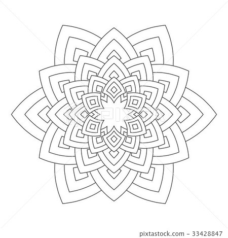Flower Mandala vector illustration Flower Mandala vector illustration 33428847