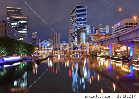 大阪水晶橋夜視圖 33430217