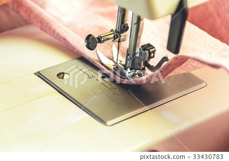 Sewing process on the sewing machine Sewing process on the sewing machine 33430783