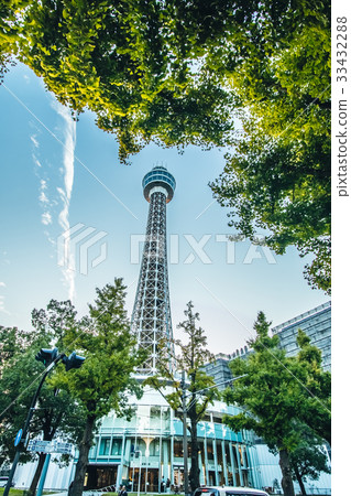 Street view from Ginkgo tree, Yokohama Marin Tower 33432288
