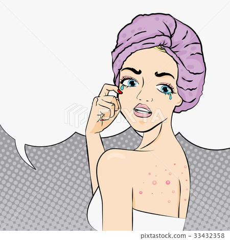 woman skincare problem 33432358