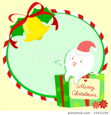 tooth with christmas 33432394