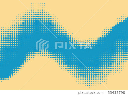 Pop art halftone retro background shapes with 33432798
