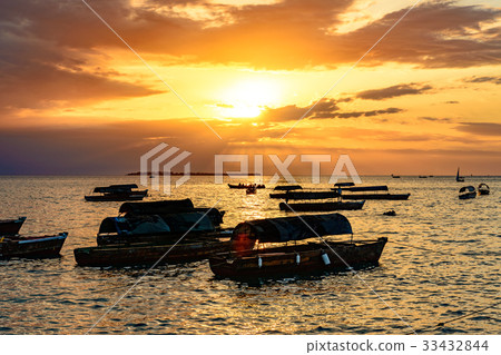 石頭城的日落（坦桑尼亞桑給巴爾） 33432844