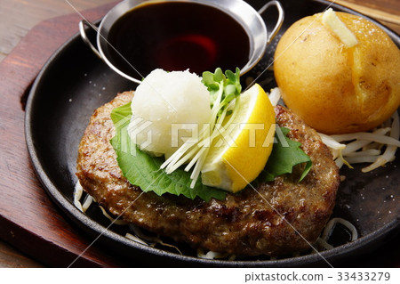 日式磨碎的漢堡牛排 日式磨碎的漢堡牛排 33433279