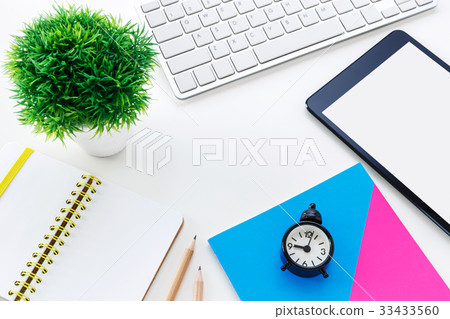 Office desk with copy space Office desk with copy space 33433560