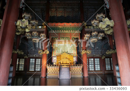 The throne, the victory card (National treasure No. 225), Changdeokgung Palace, Jongno-gu, Seoul 33436093