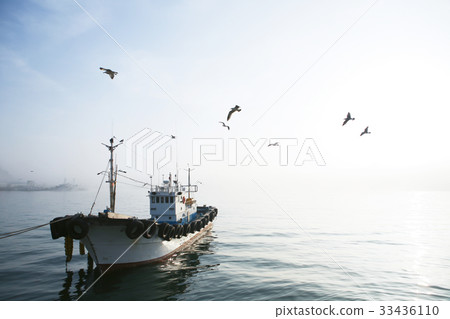 Fishing boats, Korea 33436110