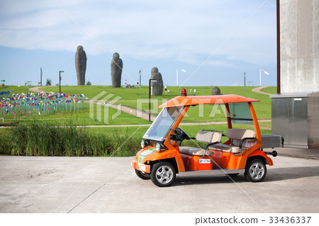 電動汽車，和平努里公園，臨津閣，坡州市，京畿道 33436337