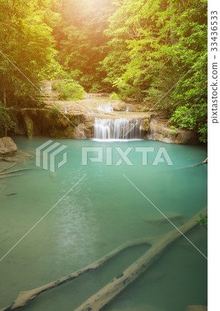 Erawan Waterfall in Kanchanaburi, Thailand 33436533
