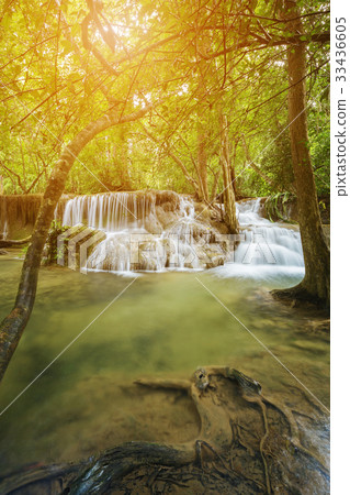 Level 7 of Huay Mae Kamin waterfall Level 7 of Huay Mae Kamin waterfall 33436605