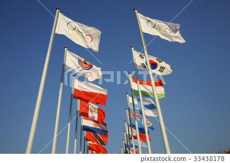 國旗，奧林匹克公園，松坡區，首爾 33438178