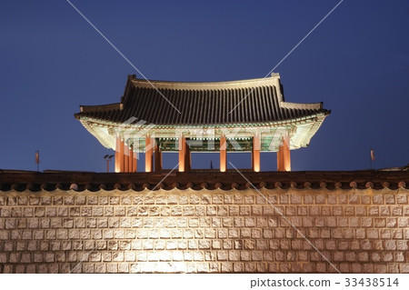 夜景，東望大，水原華城，水原，京畿道 33438514