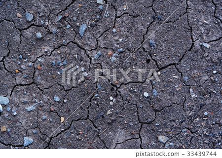 图库照片 dry land or dry soil cracked ground background.