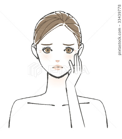 老化的眼睛屁股插圖 33439778
