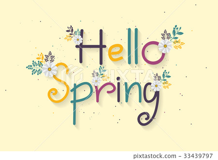 Spring background with beautiful colorful flower Spring background with beautiful colorful flower 33439797