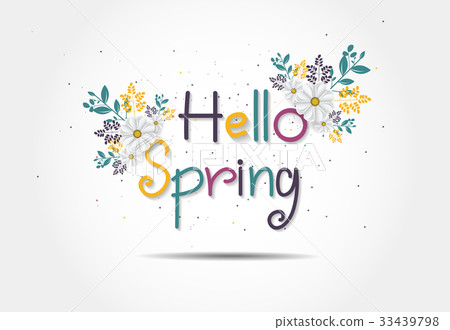 Spring background with beautiful colorful flower Spring background with beautiful colorful flower 33439798