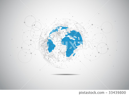 Business global network connection 33439800