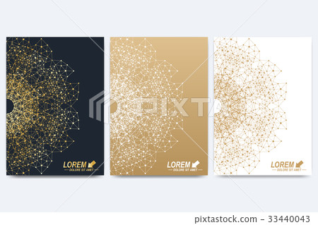 Modern vector template for brochure, Leaflet 33440043