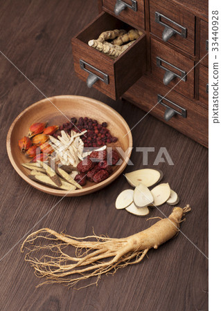 蛔蟲，人參，霍奇金，甘草，大棗，黃芪，梔子，Omija，藥店 33440928