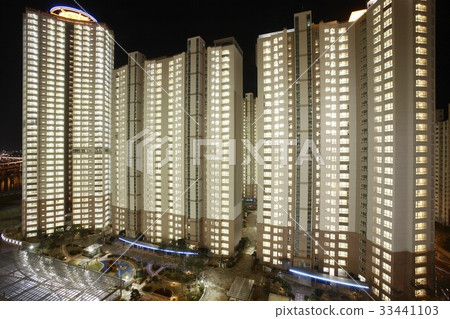 夜景，公寓，釜山 33441103