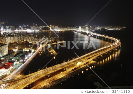 Night view, Gwangan Bridge, Busan 33441110
