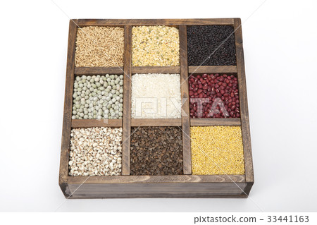 Oats, mung beans, black rice, peas, rice, red beans, yulmu, buckwheat, millet 33441163